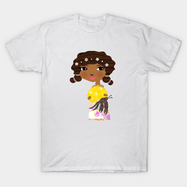 Girl with Hermit Crab/Vivie & Vesper T-Shirt by tracey